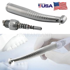 Dental High Speed Fiber Optic LED Handpiece / LED 6 Hole Quick Coupler