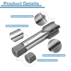 Hand Bottom Tap 1-1/2-12 UNF 2B Bottoming Style Screw Tapping Threading Tool