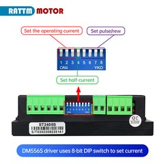 【US】 DM556S Stepper Motor Driver 20-50V DC 256 microstep 1-6A for Nema17/23/34
