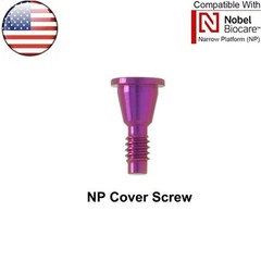 US Dental Healing Cap Abutment NP/RP Cover Screw Fit Nobel Biocare∅3.6 ∅5.0 ∅6.0