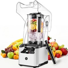 Commercial Blender for Smoothies With Quiet Shield, 2.5HP Motor, Stainless