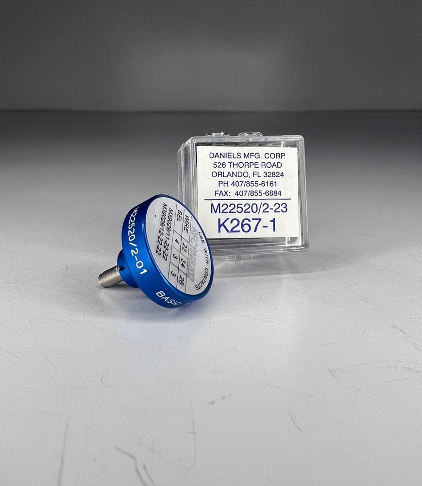 ONE (1) DANIELS (DMC) Crimp Tool Positioner K267-1 (NEW)