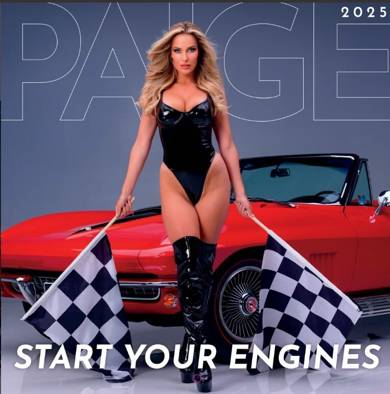 Paige Spiranac 2025 12 Month Wall Calendar Brand New Sealed in Shrink Wrap