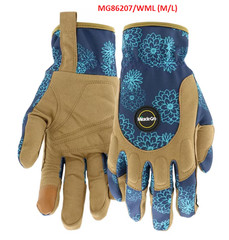 Miracle-Gro Women’s Polyester Padded Palm Landscaping Gloves, Medium/Large – 2X