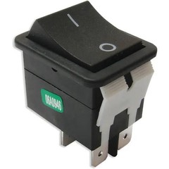 1PC E-Switch / RS PRO WB242D1121 Rocker Switch,WB2 Series,DPST,ON-OFF,Conca