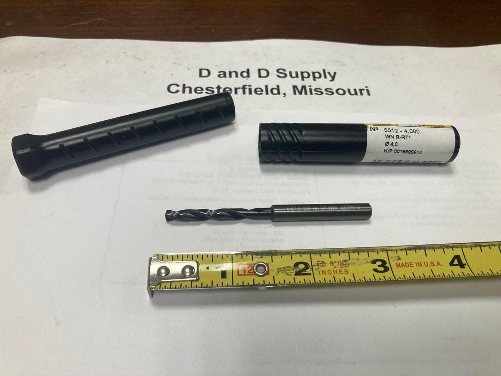 Guhring 9055120040000, 4mm, 140°, Carbide Taper Length Coolant Drill, nano-FIREX