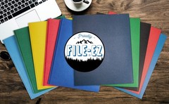 Two-Pocket Folders 25-Pack, Dark Red Burgundy, Textured Matte Finish, Letter Siz