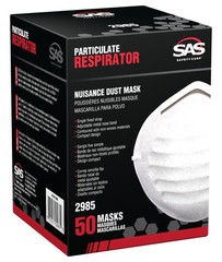 SAS Safety Nuisance Dust Mask 50 Pack Adjustable Respiratory Protection Masks