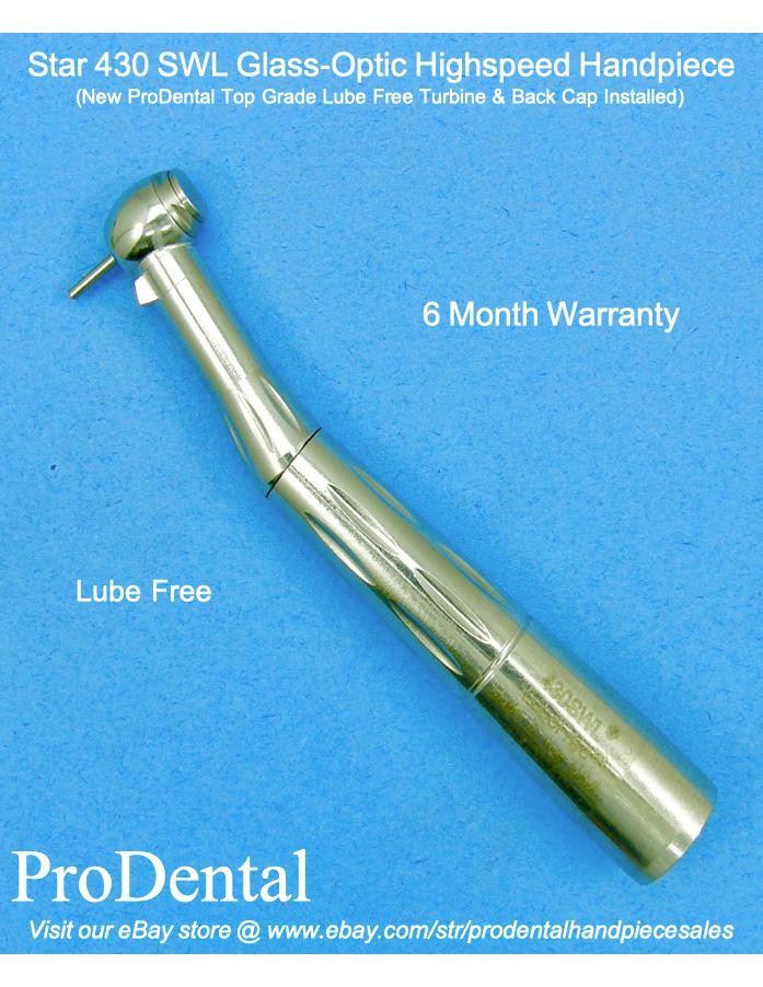 Star 430 SWL Lube Free Glass-Optic Dental Highspeed Handpiece – ProDental