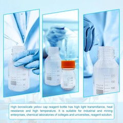 1pc100/250/500/1000ml Borosilicate Sample Glass Threaded Reagent Bottle