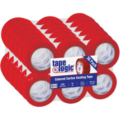 Tape Logic 2 Inch X 110 Yard 2.2 Mil Red, Heavy Duty Colored Packing Tape, 36 Pa