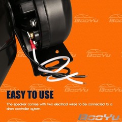 Waterproof 200 Watt Siren Horn Speaker – Ideal for Emergency Vehicles