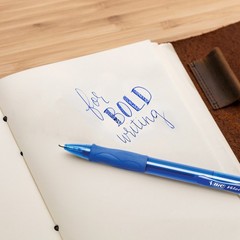 BIC Glide Bold Retractable Ball Pen, Blue, 1.6mm Bold Point, 36 Pack