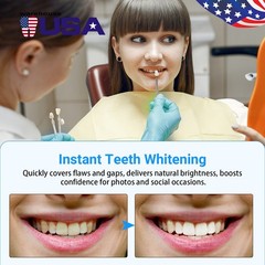 100 Pieces Dental Resin Teeth Temporary Crown Tooth Veneers Whitening Set A1 A2