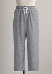Happy Chef Utility Pants Black White Houndstooth Sz Medium Pockets Classic MINT