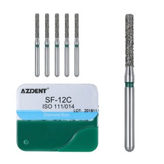 100pcs 20 Boxes Dental Diamond Burs Medium FG 1.6MM Kit For High Speed Handpiece