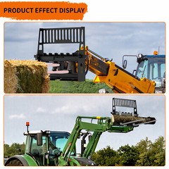 48″ Heavy-Duty Pallet Fork Frame for Skid Steers and Tractors 4500 LBS Capacity
