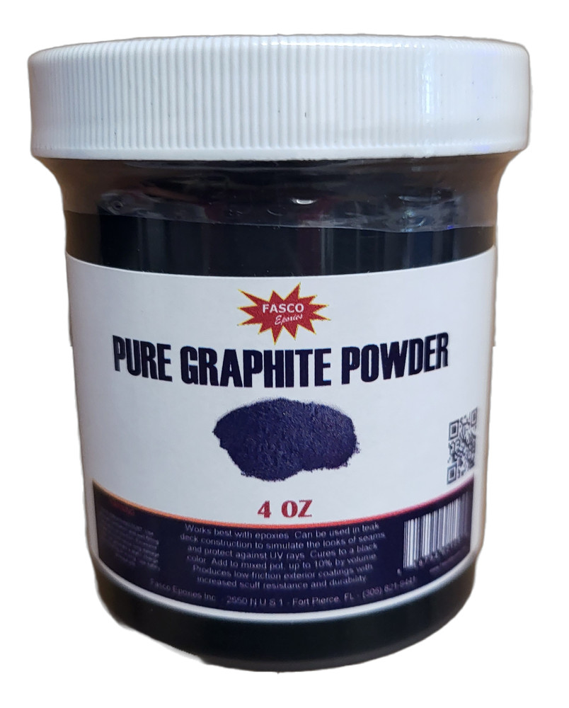 Graphite Powder Pure 44 microns – Uses include: dry lubricant, epoxy: 4 OZ