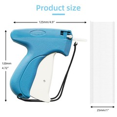 Tagging Gun for Clothing, 1606pcs Price Tag Kit 1 inch (fasteners), Blue