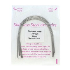 Dental Orthodontic Stainless Steel Archwires Natural Form Rectangular 16×22