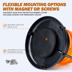Xprite 40 LED Beacon Strobe light Flashing Emergency Light Amber roof top lamps