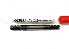ARCH 1/4″ 5FL Corner Radius End Mill .050R Double End Solid Carbide AlTiN NEW