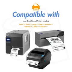 OfficeSmartLabels – 4″ x 1″ Direct Thermal Labels – Compatible with Zebra & R…