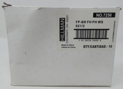 10 Blister Packs of 10 Hillman 6 x 1/2 Brass Screws For a Total of 100 Screws