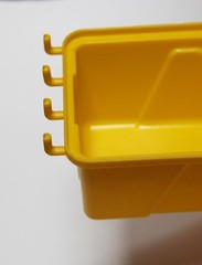 WallPeg Storage Pegboard Bins – Plastic Pegboard Peg Hook Organizer Bin Kit