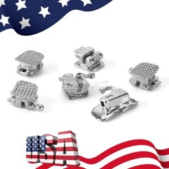 24Pcs AZDENT Dental Ortho Self-Ligating Bracket Braces MINI Roth 0.022 Hooks 345