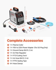 VEVOR Plasma Cutter 50A Plasma Cutting Machine 110V/220V Digital Display IGBT