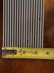 Aluminum Heatsink – 6 1/16″ L x 3 1/2″ W x 1 1/4″ H – 1/4″ Fin Spacing