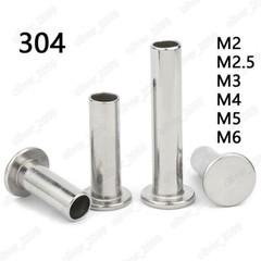 304 Stainless Steel Thin Flat Head Semi Tubular Rivets M2 M2.5 M3 M4 M5 M6