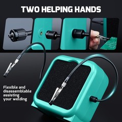 YIHUA 948DQ-V Soldering Fume Extractor with Flexible Clamp & Dual Filter System