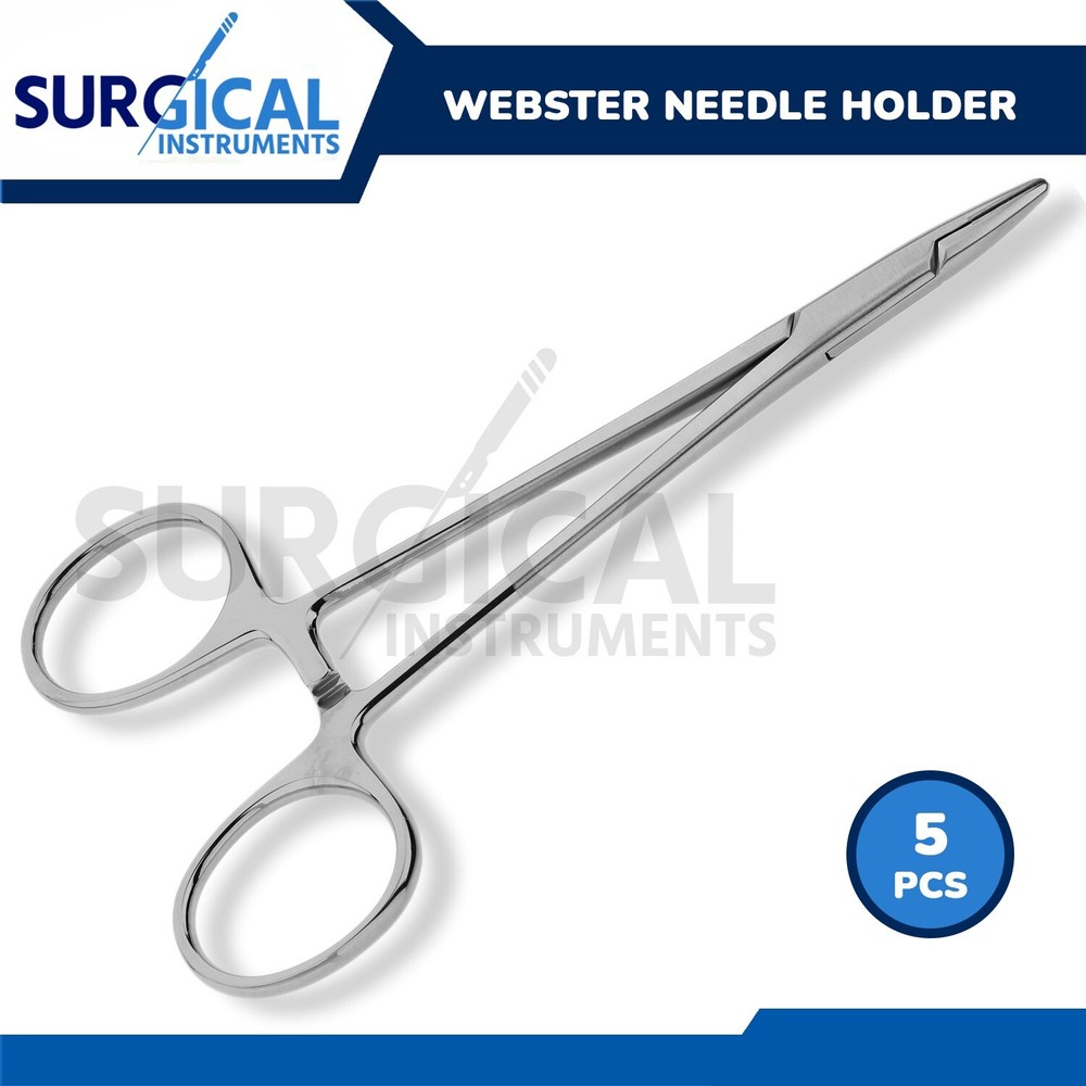 5 Pcs Webster Needle Holder 6″ Surgical Dental Stainless Steel German Grade