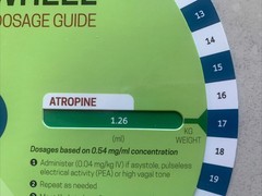 veterinary CPR Wheel Calculates Medicine Equipment Emergency Anaphylaxis NEW