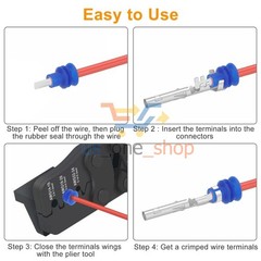 739Pcs Automotive Electrical Connector Pins Kit Terminal Removal Tool Wire Seals