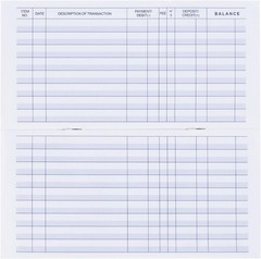 20 Pack Checkbook Register Blank Transaction Ledger For Personal Business Bank