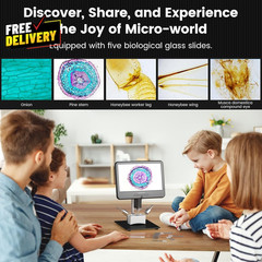 AD210 10.1 Inch LCD Digital Microscope for Adults Soldering Microscope for……