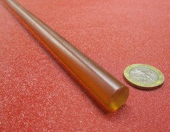 Ultem PEI Rod 1000-1000 Natural .500″ (1/2″) Diameter Rod x 1 Ft Long