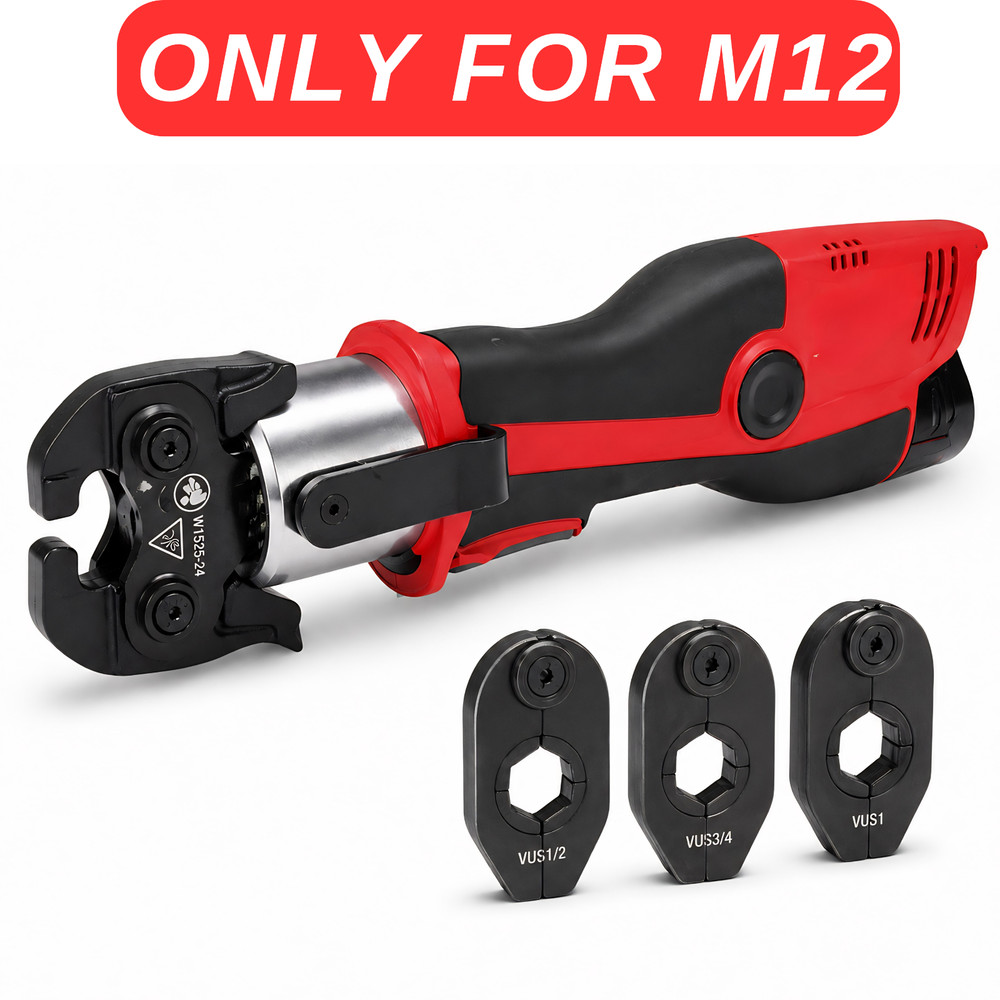 For Milwaukee M12 Universal Copper Pipe Press Jaw for US Standard 1/2”–1” Jaws