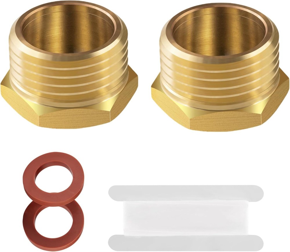 Brass 3/4″ GHT Garden Hose End Cap,3/4″ 2male,