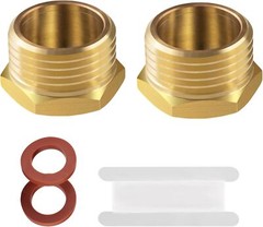 Brass 3/4″ GHT Garden Hose End Cap,3/4″ 2male,
