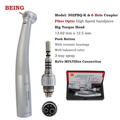 COXO Dental High Speed Handpiece Surgical Fiber Optic Kavo LED Coupler 4 6Holes