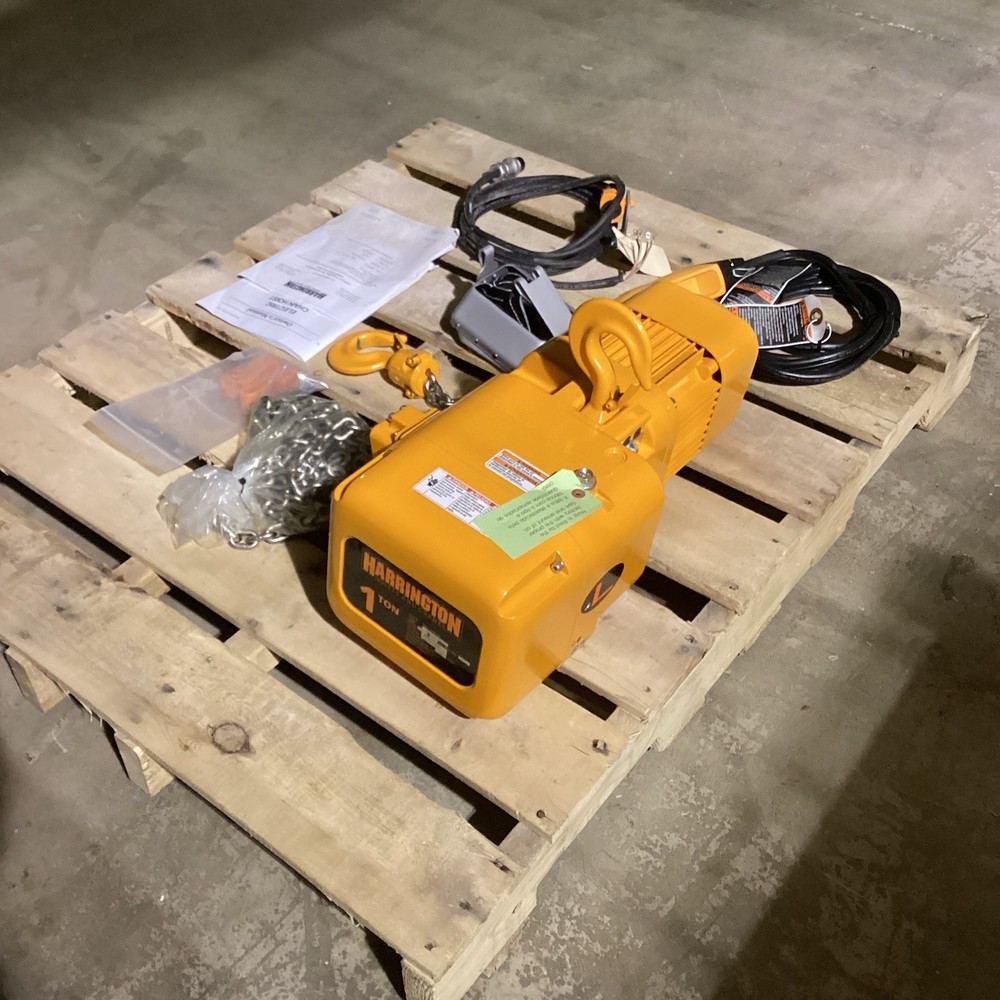 HARRINGTON NER010L-30 Extended Lift Electric Chain Hoist 208-230/460V 14fpm