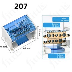 Junction Box Terminal Block Connectors Electrical Reusable 125A 500V