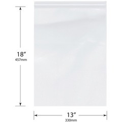 Plymor 13″ x 18″, 6 Mil Industrial Duty Zipper Reclosable Plastic Bags