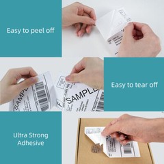 Self Adhesive Thermal Shipping Labels Roll 4×6 Zebra 2844 Eltron ZP450