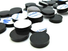 1/2″ x 1/8″ Adhesive Rubber Feet Bumpers 3M Self Stick Pads Non Slip 25 Pack