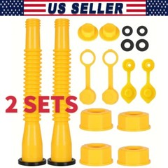 2✖ Replacement Gas Can Spout Nozzle Vent Kit for Plastic Gas Cans Old Style Cap